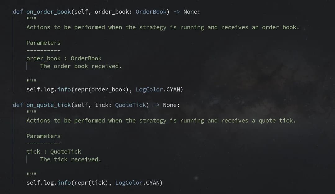 Python code illustration